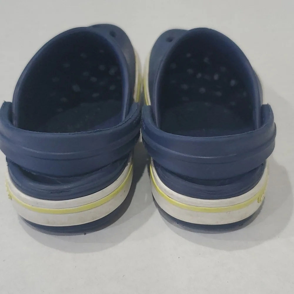 Crocs Kids Classic Crocband Sandals Clogs Navy Blue Size C 6-7